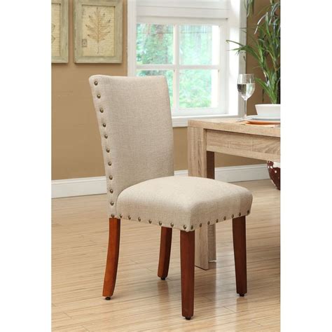 Shop allmodern for modern and contemporary beige upholstered dining chairs to match your style and budget. Elegant Beige Studded Nail Head Dining Chairs Tan ...