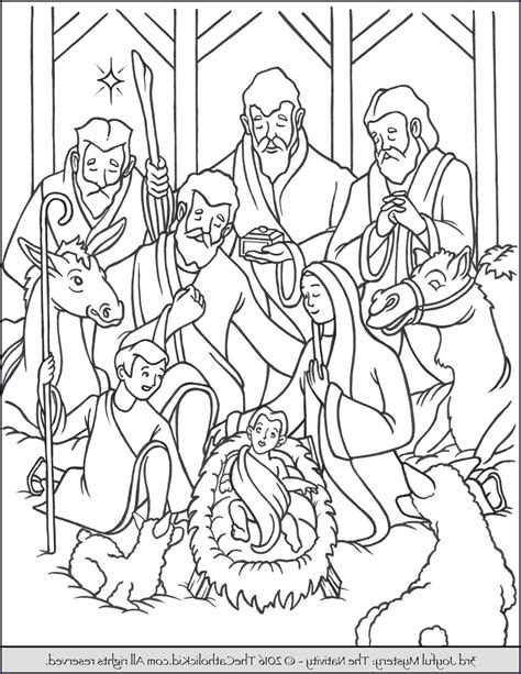 ️birth Of Jesus Coloring Page Free Download
