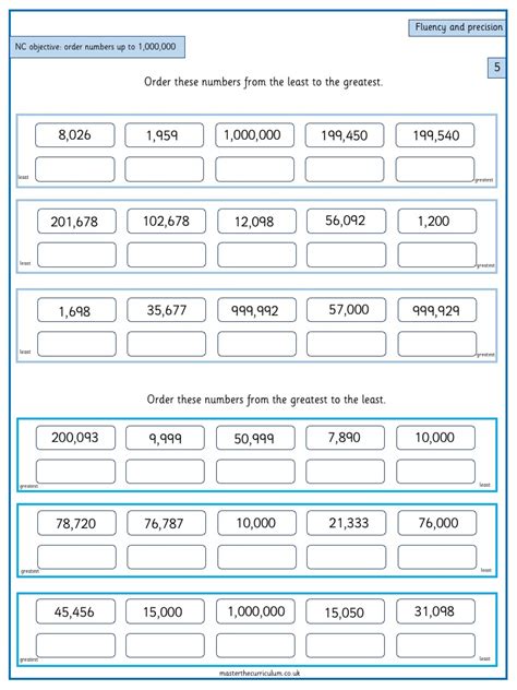 Ordering Numbers Worksheets Teacher Made Ordering Numbers Worksheets