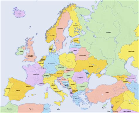 Europe Map Test Study Guide