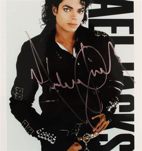 Michael Jackson Signed 8x10 Photo JSA Full LOA Memorabilia Expert