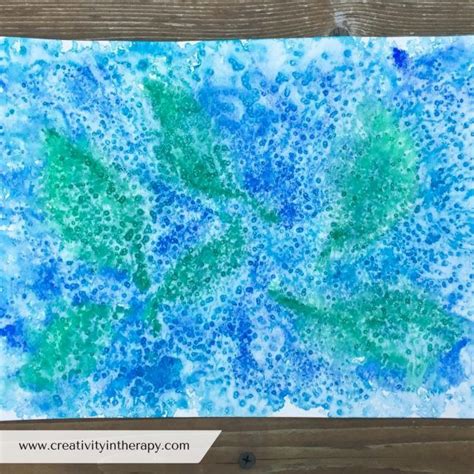 Salt And Watercolor Painting Creativity In Therapy Salt Watercolor