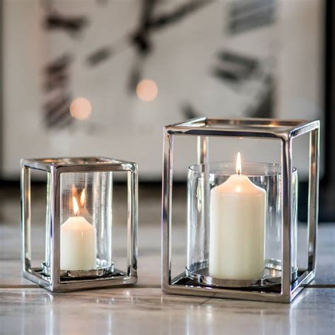 Silver Plated Square Candle Holder By Marquis And Dawe