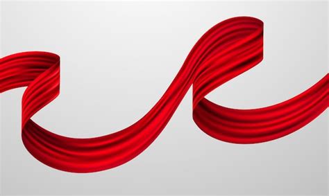 Premium Vector Abstract Gradients Fabric Red Waves Banner Template