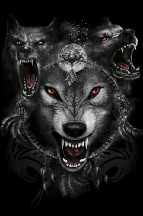 Demon Dogs Wolf Artwork Wolf Tattoos Wolf Wallpaper