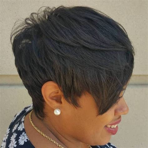 black pixie with long layered bangs short black hairstyles hairstyles with bangs short hair