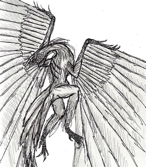 Fallen Angel Lineart By Nilecrocodile On Deviantart