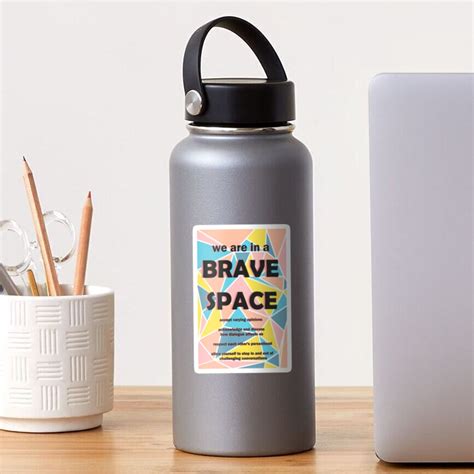 Brave Space Classroom Poster Sticker For Sale By Litposters Redbubble