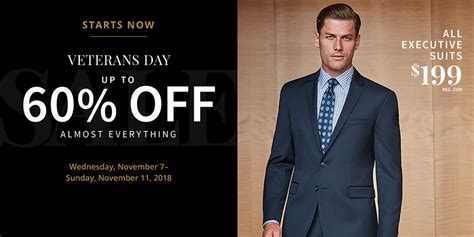 2780 cabot dr ste 170. Jos. A. Bank's Veterans Day Sale takes up to 60% off ...