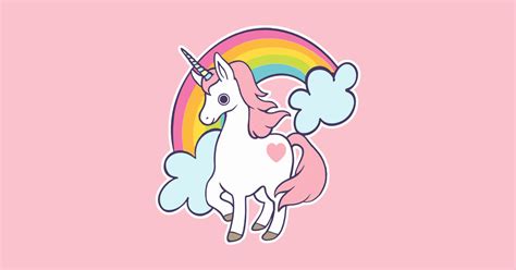 Rainbow Unicorn Unicorn Sticker Teepublic