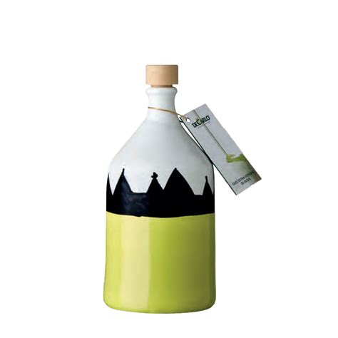 Extra Virgin Olive Oil In Hand Painted Ceramic Bottle Oz Fl Oz