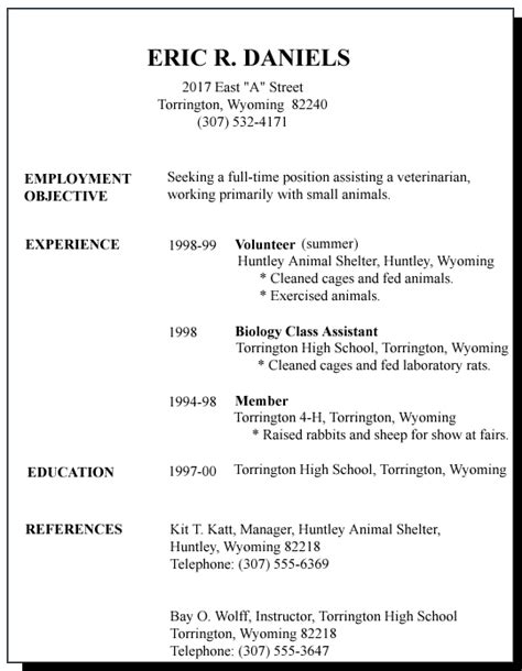 Are you a teenager working on a resume? Sample Resume For First Job #bestresumetemplate | Job resume template, Job resume, Job resume ...