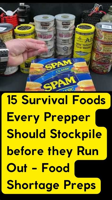 15 Essential Survival Foods For Preppers