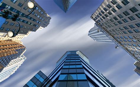 Low Angle Photography Of A Several High Rise Buildings Hd Wallpaper