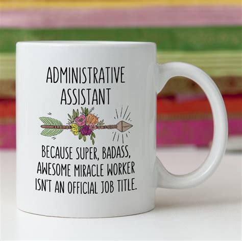 Funny Administrative Assistant T Idea Mug Best Ever Super Etsy