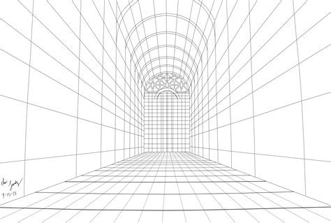 Linear One Point Perspective Practice By Isurox33 On