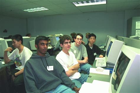 1999 Microsoft UMD Programming Contest Pictures Getting Ready