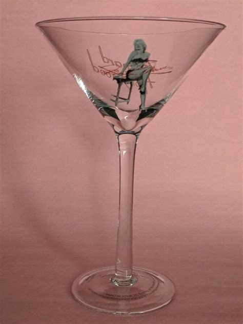 2 Marilyn Monroe Martini Glasses By Bernard Of Hollywood Free Shipping