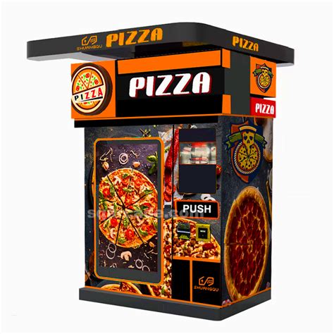 Pizza Vending Machine Automatic Ready To Eat Food High Tech Vending