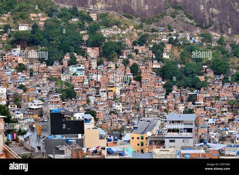 Favela Slums Rocinha Rio De Janeiro Brazil South America Stock Photo Alamy