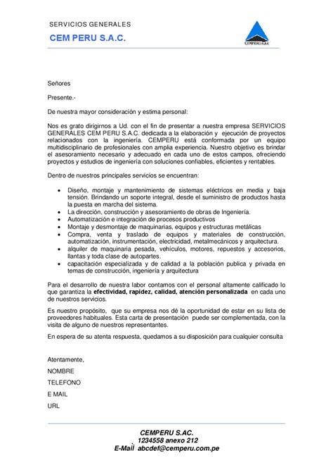 Carta De Presentacion By Natali De La Cruz Salcedo Issuu