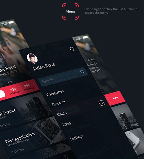 Mobile App Design Inspiration Behance Plus Designbeep