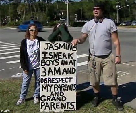 Girl 15 Forced To Stand By Side Of The Road With Humiliating Sign