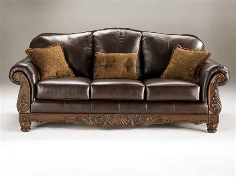 Ashley North Shore 2260338 95 Stationary Sofa With Top Grain Leather