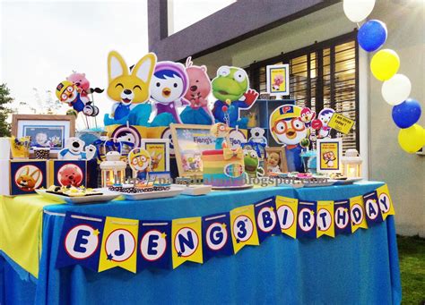 There's so much more included with all of our party packages. Party Hat: Pororo and Friends Birthday Party for Ejeng