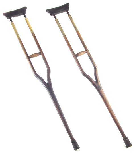 Lot 301 Pair Of Wwi Military Crutches