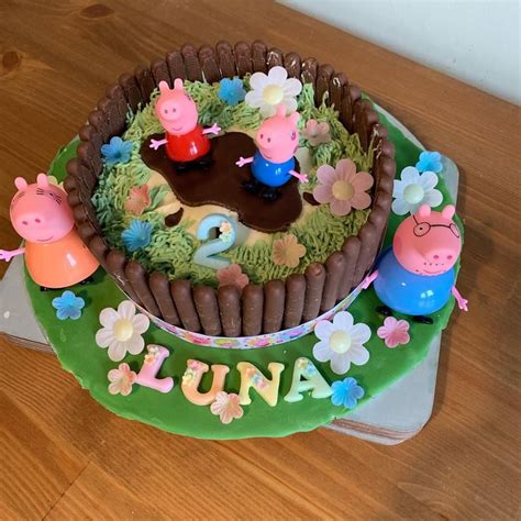 Peppa Pig 2nd Birthday Cake 2 Birthday Cake Birthday Cake Cake