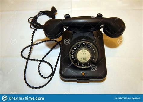 A Vintage Landline Telephone For Calling Stock Photo Image Of Line