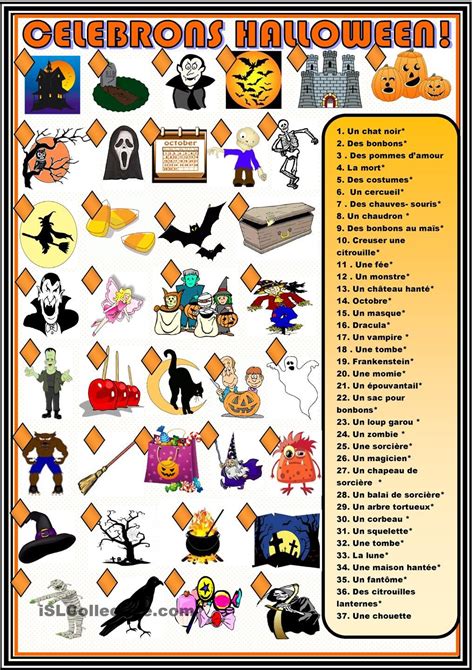 Celebrons Halloween! | Fiches pédagogiques, Halloween, Fle