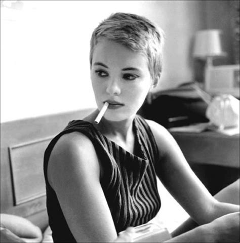 The Actress Jean Seberg In The Film A Bout De Souffle Breathless