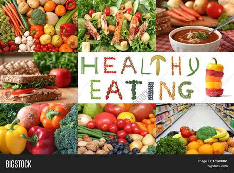 Healthy Eating Collage Image And Photo Free Trial Bigstock