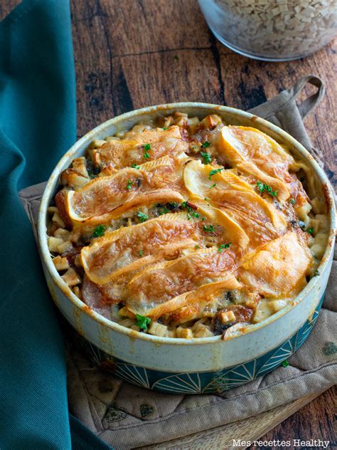 Gratin de crozet et diot au reblochon