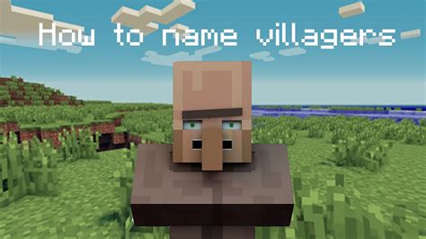 Minecraft How To Name Villagers In Survival Youtube