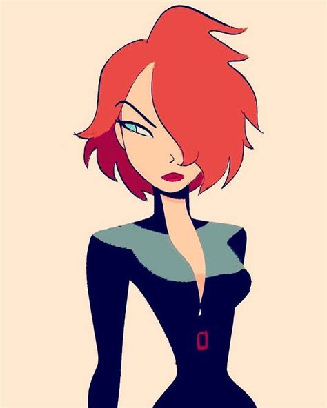 Black Widow From The Avengers In A Bruce Timm Style By Shiyoon Kim
