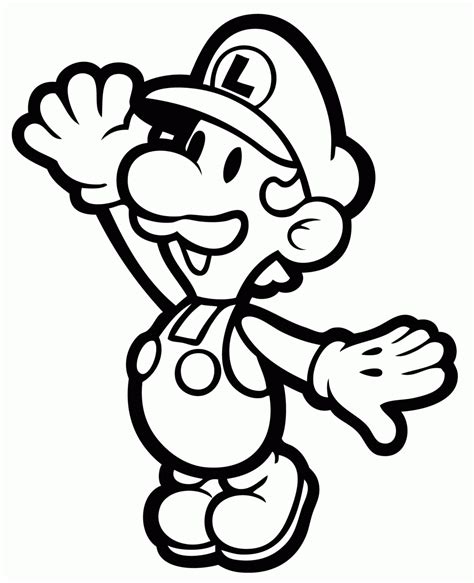 Listed below are 20 super mario coloring pages to print that will keep your kids engaged. Super Mario Bros Luigi Coloring Pages - Coloring Home