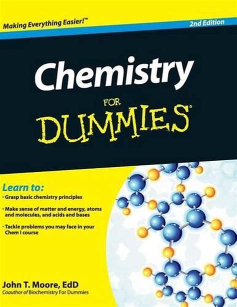 Chemistry For Dummies By John T Moore Hardcover 9781119173977 Buy