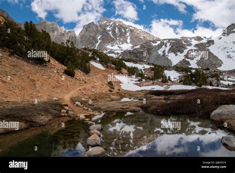 The Bishop Pass Trail In The Eastern Sierra Of California Takes Hikers
