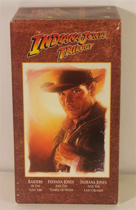 Indiana Jones Trilogy VHS Lost Ark Last Crusade Temple Of Doom