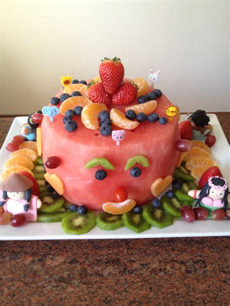Which healthier take on cake is on your birthday wish list? Fruit Birthday Cake | Fruit birthday cake, Pretty cakes, Healthy birthday
