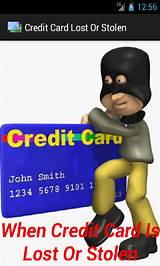 Pictures of Lost Or Stolen Credit Card