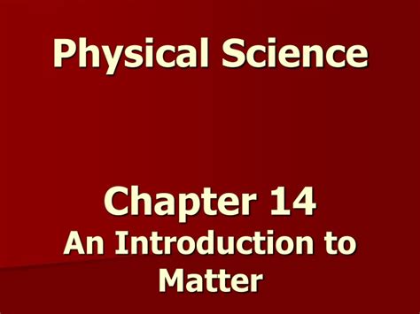 Ppt Physical Science Powerpoint Presentation Free Download Id9343276