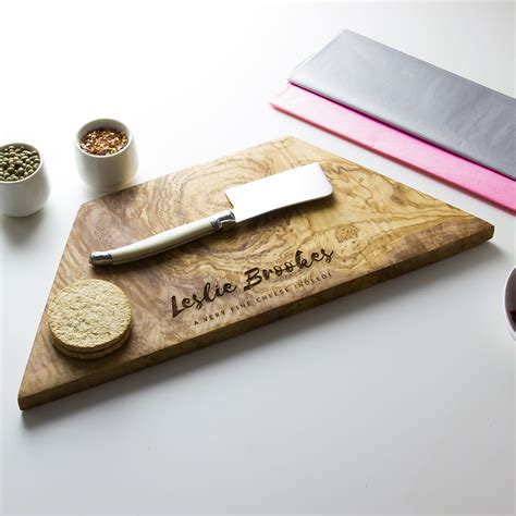Personalised Geometric Chopping Board By The Rustic Dish