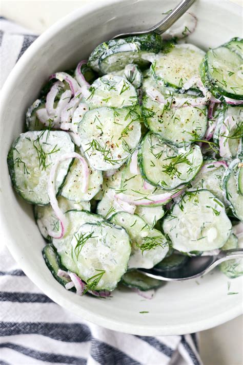 Maybe you would like to learn more about one of these? Simply Scratch Cucumber Salad with Sour Cream Dill ...