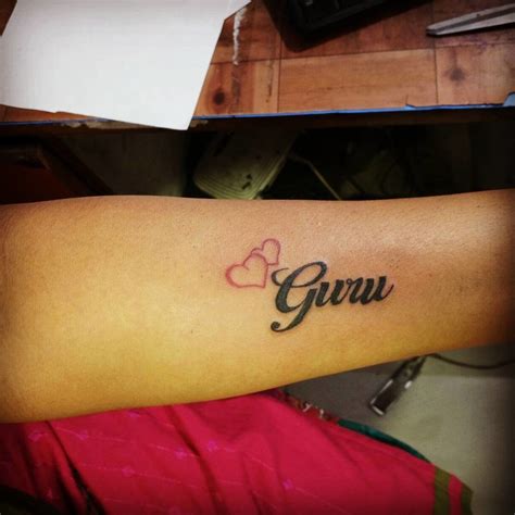 @anshulakapoor and i, intertwined forever in life and also by the letter a, he captioned the post. Tattoo Lettering Arjun Name Tattoo On Hand - Tattoos Gallery