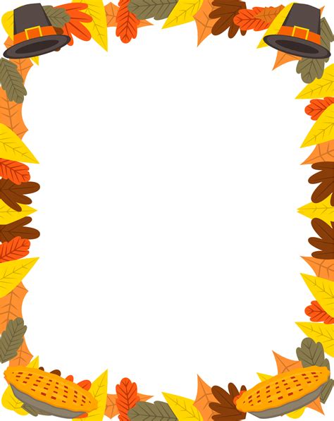 Thanksgiving Letter Head Borders