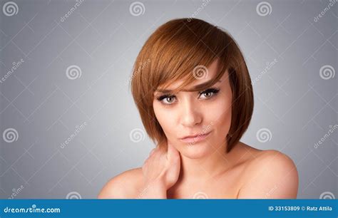 Close Up Portrait Of Beautiful Young Naked Girl Stock Image Image Of